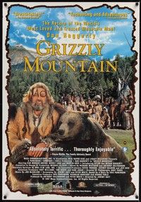 5f258 GRIZZLY MOUNTAIN DS 1sh '97 Jeremy Haft, Dan Haggerty & brown bear!
