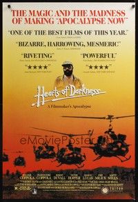 5f272 HEARTS OF DARKNESS 1sh '91 director Francis Ford Coppola's making of Apocalypse Now!