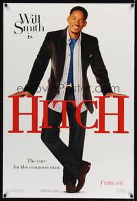 5f283 HITCH teaser DS 1sh '05 full length Will Smith image, the cure for the common man!