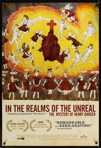 5f306 IN THE REALMS OF THE UNREAL arthouse 1sh '04 the mystery of Henry Darger, great different art