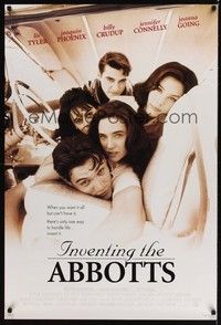 5f326 INVENTING THE ABBOTTS style A DS 1sh '96 Liv Tyler, Joaquin Phoenix, Billy Crudup!