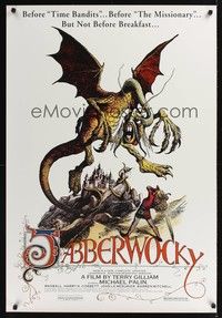 5f331 JABBERWOCKY 1sh R01 Terry Gilliam, Monty Python, great wacky fantasy monster art!