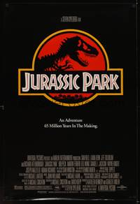 5f344 JURASSIC PARK 1sh '93 Steven Spielberg, Richard Attenborough re-creates dinosaurs!