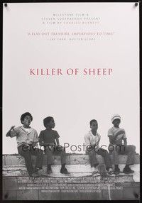 5f353 KILLER OF SHEEP arthouse 1sh '07 Charles Burnett, image of kids sitting on the wall!