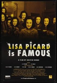 5f389 LISA PICARD IS FAMOUS arthouse 1sh '00 Griffin Dunne, Laura Kirk!