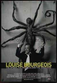 5f403 LOUISE BOURGEOIS: THE SPIDER, THE MISTRESS & THE TANGERINE arthouse 1sh '08 creepy image!