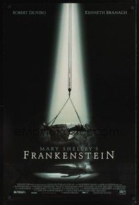 5f417 MARY SHELLEY'S FRANKENSTEIN 1sh '94 Kenneth Branagh directed, Robert De Niro as the monster!
