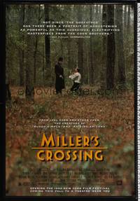 5f434 MILLER'S CROSSING DS 1sh '89 Coen Brothers, Gabriel Byrne, John Turturro