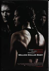 5f435 MILLION DOLLAR BABY advance DS 1sh '04 Clint Eastwood, boxer Hilary Swank, Morgan Freeman