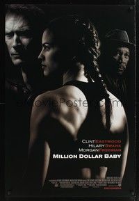 5f436 MILLION DOLLAR BABY December advance DS 1sh '04 Clint Eastwood, boxer Hilary Swank!