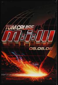 5f437 MISSION IMPOSSIBLE 3 teaser DS 1sh '06 super incredible spy Tom Cruise is back!