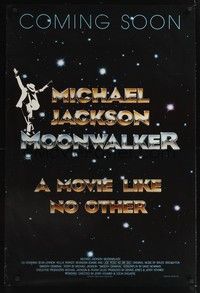 5f444 MOONWALKER advance 1sh '88 great sci-fi art of pop music legend Michael Jackson!