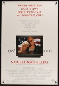 5f452 NATURAL BORN KILLERS DS 1sh '94 Oliver Stone, Woody Harrelson, Juliette Lewis!