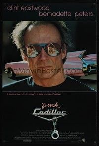 5f479 PINK CADILLAC 1sh '89 Clint Eastwood is a real man wearing really cool shades!