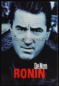5f523 RONIN teaser 1sh '98 cool close-up of Robert De Niro!
