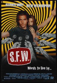 5f530 S.F.W. DS 1sh '94 Stephen Dorff and Reese Witherspoon, cool design!