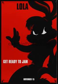5f589 SPACE JAM teaser DS 1sh '96 Michael Jordan, Bugs Bunny, Taz, Tweety, Sylvester & Porky!