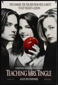 5f644 TEACHING MRS. TINGLE teaser DS 1sh '99 sexy Katie Holmes holding an apple!