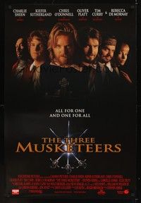 5f660 THREE MUSKETEERS int'l 1sh '93 Walt Disney, Charlie Sheen, Kiefer Sutherland, Chris O'Donnell