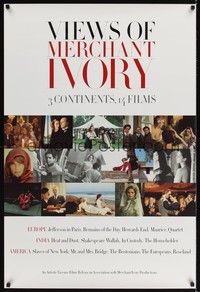 5f703 VIEWS OF MERCHANT IVORY 1sh '90s Paul Newman, Anthony Hopkins, Julie Christie!