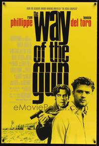 5f714 WAY OF THE GUN DS 1sh '00 Ryan Phillippe and Benicio Del Toro!