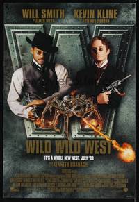 5f730 WILD WILD WEST advance DS 1sh '99 Will Smith, Kevin Kline!