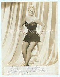 5g220 SHELLEY WINTERS signed 7.5x9.5 still '54 wearing skimpy showgirl outfit when she was svelte!