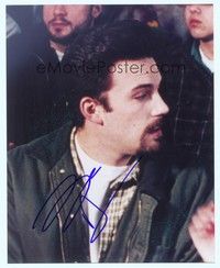 5g237 BEN AFFLECK signed color 8x10 REPRO still '00s close profile portrait sporting a goatee!