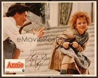 5g021 ANNIE signed LC #1 '82 by Ann Reinking, who's in close up with Aileen Quinn!