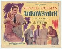 5g017 ARROWSMITH signed TC R44 by Helen Hayes, who's with Ronald Colman, John Ford, Sinclair Lewis