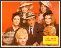 5g030 CHEAP DETECTIVE signed LC #1 '78 by Peter Falk, who's surrounded by his female co-stars!