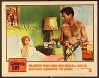 5g032 CROWDED SKY signed LC #4 '60 by Efrem Zimbalist Jr., who's barechested w/sexy Rhonda Fleming!
