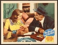 5g034 DOCTOR & THE GIRL signed LC #6 '49 by pretty Janet Leigh, who's talking with Glenn Ford!