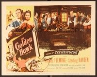 5g041 GOLDEN HAWK signed LC '52 by Rhonda Fleming, who's in ship's cabin with Sterling Hayden!
