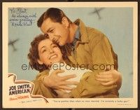 5g049 JOE SMITH AMERICAN signed LC '42 by pretty Marsha Hunt, who's hugging Robert Young!