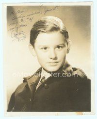 5g218 RODDY MCDOWALL signed deluxe 8x10 still '45 head & shoulders portrait of the youthful star!