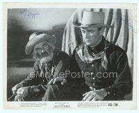5g224 TALL IN THE SADDLE signed 8x10 still R53 by John Wayne AND Gabby Hayes on stagecoach!