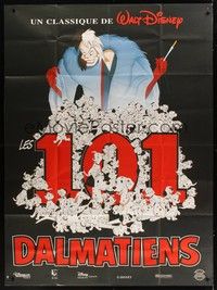 5h615 ONE HUNDRED & ONE DALMATIANS French 1p R90s most classic Walt Disney canine family cartoon!