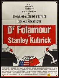 5h474 DR. STRANGELOVE French 1p R70s Stanley Kubrick classic, Sellers, Tomi Ungerer art!