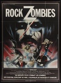 5h523 HARD ROCK ZOMBIES French 1p '84 they came from the grave to rock n' rave & misbehave!