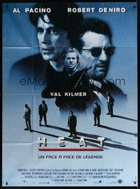 5h526 HEAT French 1p '95 Al Pacino, Robert De Niro, Val Kilmer, Michael Mann directed!