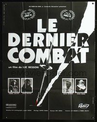 5h562 LE DERNIER COMBAT French 1p '83 Luc Besson, Jean Reno, cool design by Guichard & Camboulive!