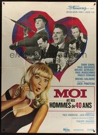 5h592 ME & THE FORTY YEAR OLD MAN French 1p '65 Jacques Pinoteau, Dany Saval, Charles Rau art!