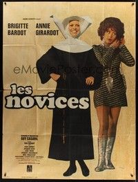 5h608 NOVICES French 1p '70 Brigitte Bardot wearing nun's habit + sexy Annie Girardot!