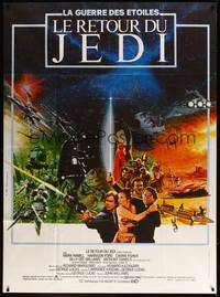 5h633 RETURN OF THE JEDI French 1p '83 George Lucas classic, Mark Hamill, Harrison Ford
