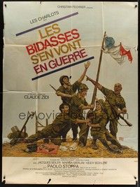 5h636 SADSACKS GO TO WAR French 1p '74 Les Bidasses s'en vont en guerre, Gilay artwork!