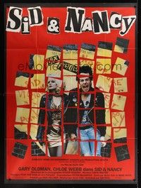 5h644 SID & NANCY French 1p '86 Gary Oldman & Chloe Webb, punk rock classic directed by Alex Cox!