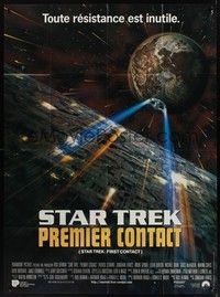 5h657 STAR TREK: FIRST CONTACT French 1p '96 Patrick Stewart, Jonathan Frakes, Brent Spiner!