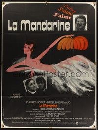 5h662 SWEET DECEPTION French 1p '72 La mandarine, Annie Girardot, sexy Ferracci artwork!