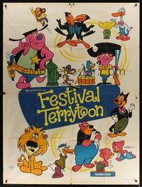 5h666 TERRYTOON FESTIVAL French 1p '60s Grinsson art of cartoon classic characters!
